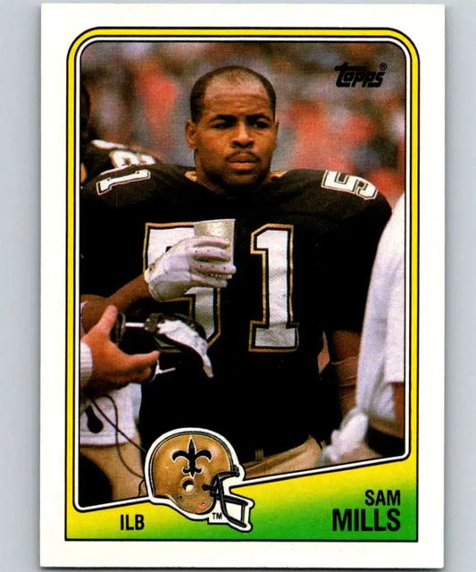 1988 Topps #65 Sam Mills EX Excellent RC Rookie New Orleans Saints Football Card
