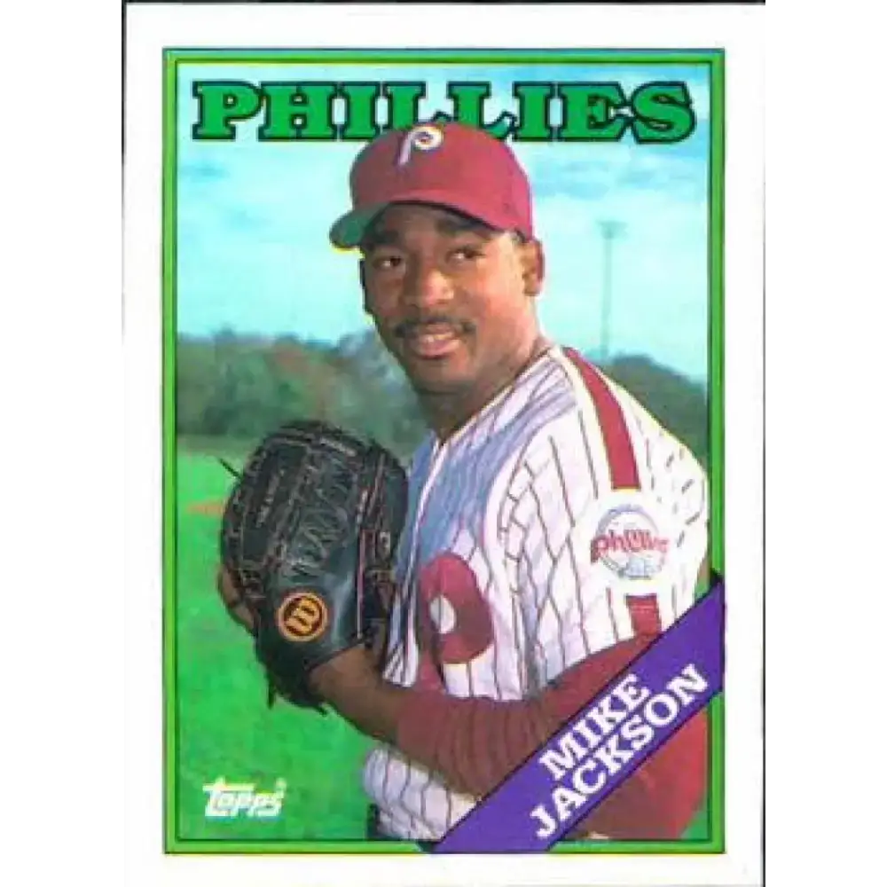 1988 Topps #651 Mike Jackson NM-MT RC Rookie Philadelphia Phillies Baseball Card - Baseball Card Single