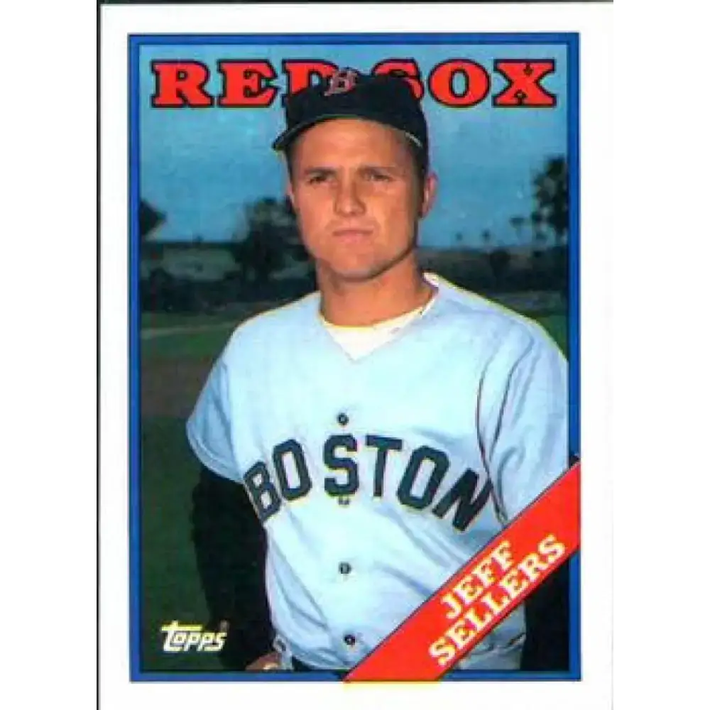 1988 Topps #653 Jeff Sellers NM-MT Boston Red Sox Baseball Card - Baseball Card Single