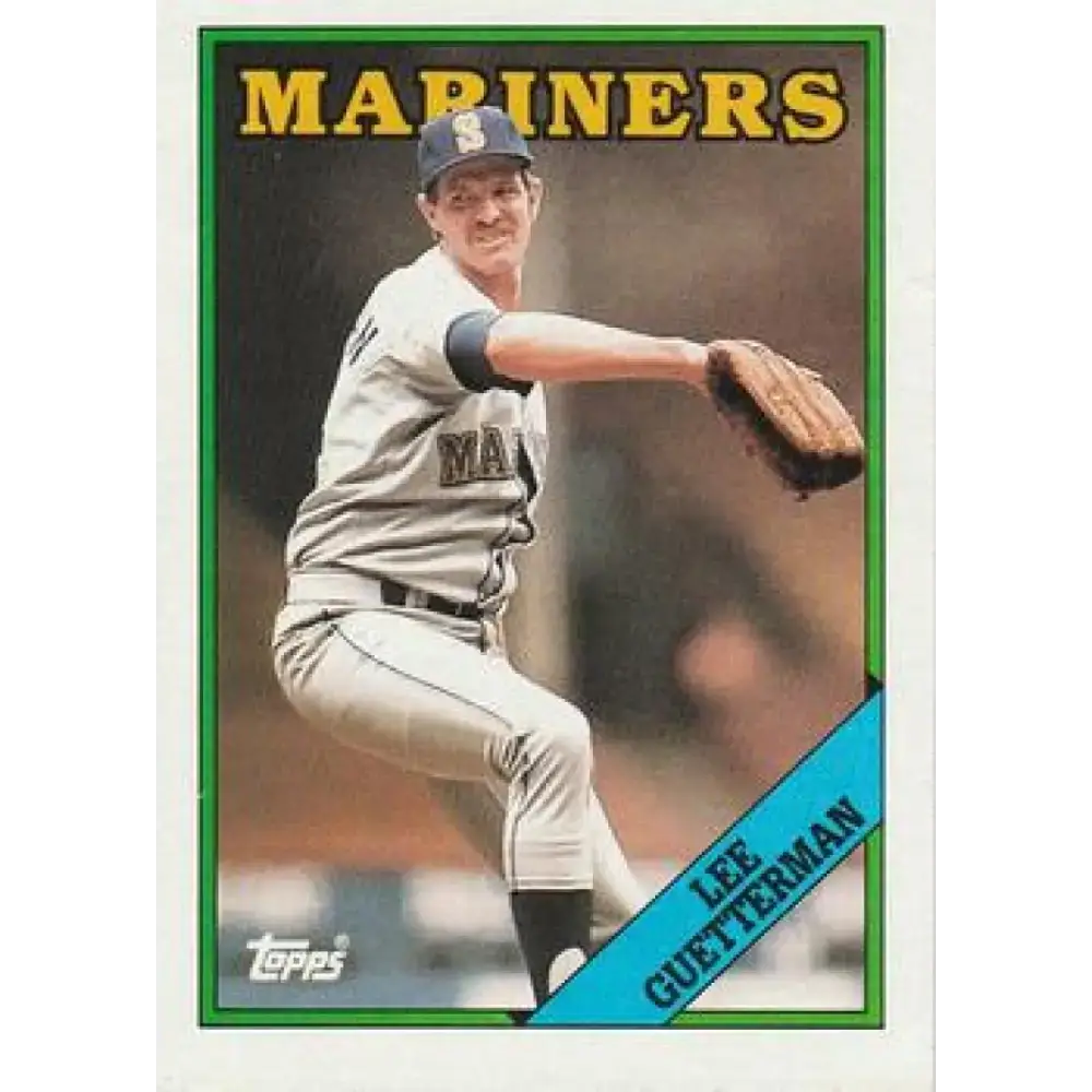 1988 Topps #656 Lee Guetterman NM-MT Seattle Mariners Baseball Card - Baseball Card Single