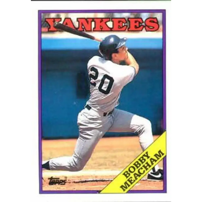 1988 Topps #659 Bobby Meacham NM-MT New York Yankees Baseball Card - Baseball Card Single