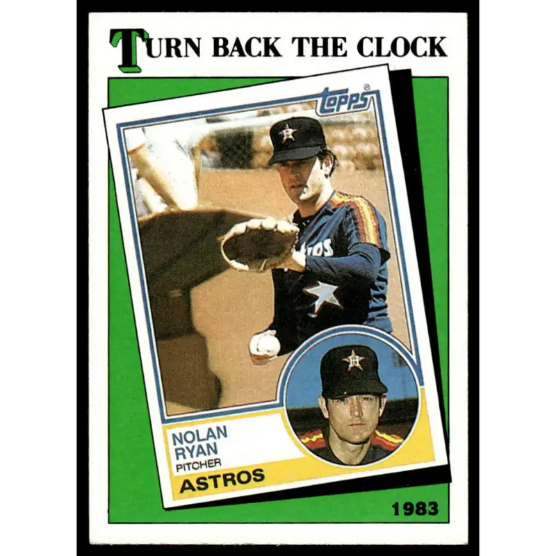 1988 Topps #661 Nolan Ryan EX/NM Houston Astros Baseball Card - Baseball Card Single