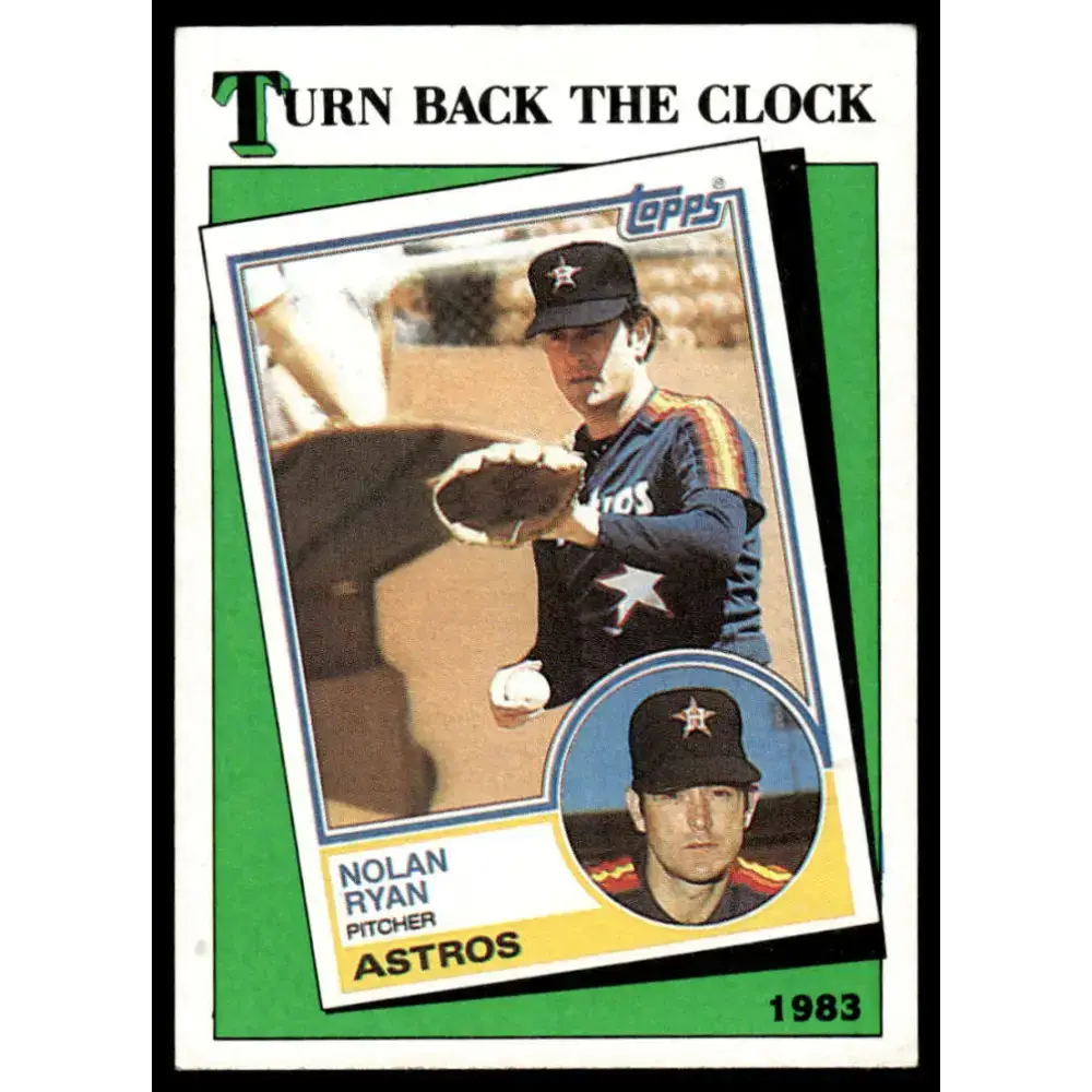 1988 Topps #661 Nolan Ryan EX/NM Houston Astros Baseball Card - Baseball Card Single