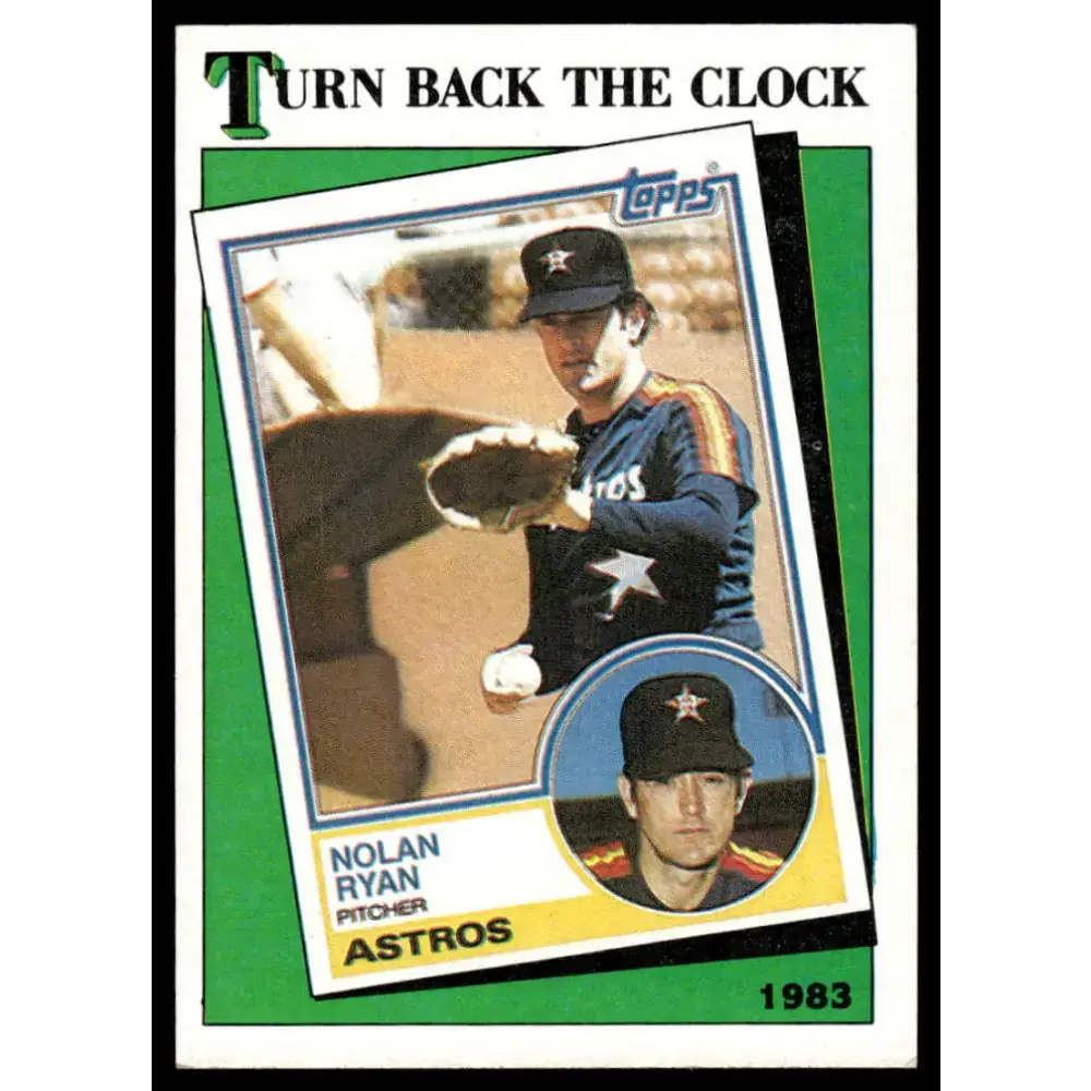1988 Topps #661 Nolan Ryan EX/NM Houston Astros Baseball Card - Baseball Card Single