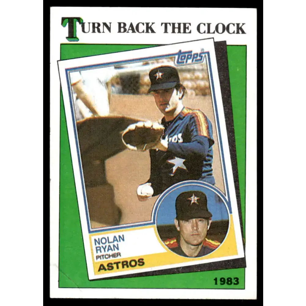 1988 Topps #661 Nolan Ryan EX/NM Houston Astros Baseball Card - Baseball Card Single