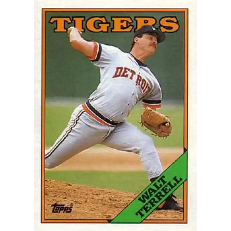 1988 Topps #668 Walt Terrell NM-MT Detroit Tigers Baseball Card - Baseball Card Single
