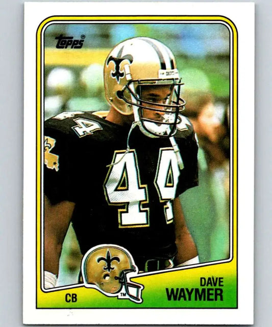 1988 Topps #67 Dave Waymer EX Excellent New Orleans Saints Football Card