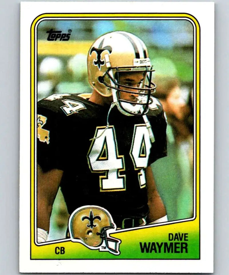 1988 Topps #67 Dave Waymer EX Excellent New Orleans Saints Football Card - Football Card Single