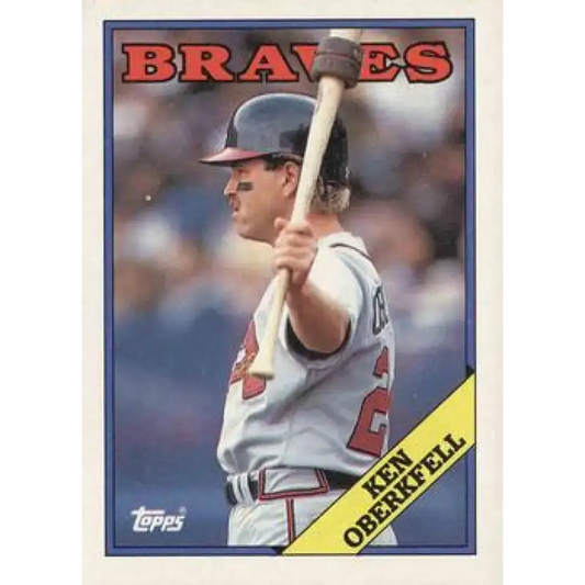 1988 Topps #67 Ken Oberkfell NM-MT Atlanta Braves Baseball Card