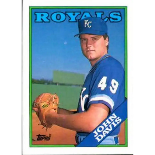 1988 Topps #672 John Davis NM-MT Kansas City Royals Baseball Card - Baseball Card Single