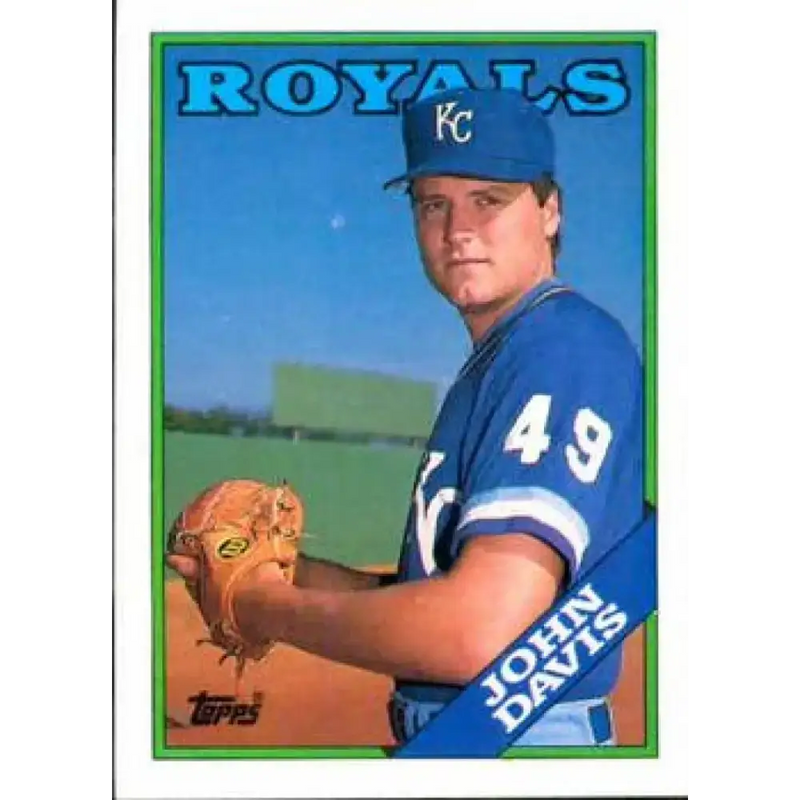 1988 Topps #672 John Davis NM-MT Kansas City Royals Baseball Card - Baseball Card Single