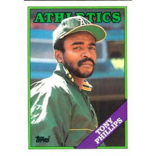 1988 Topps #673 Tony Phillips NM-MT Oakland Athletics Baseball Card