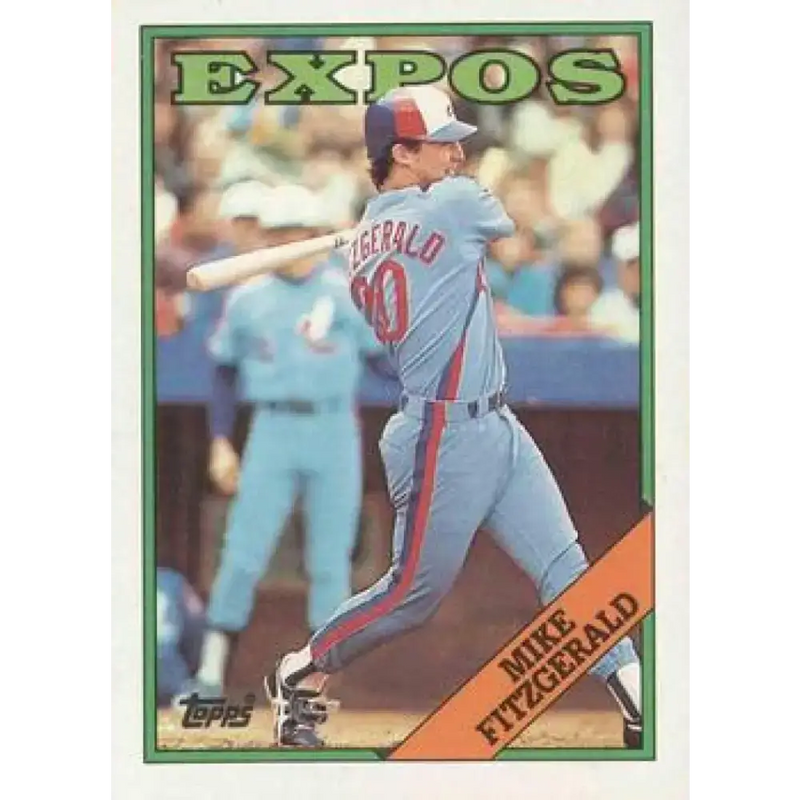 1988 Topps #674 Mike Fitzgerald NM-MT Montreal Expos Baseball Card - Baseball Card Single