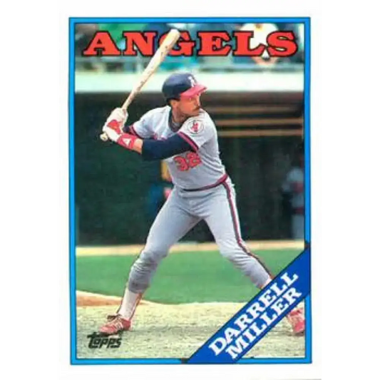 1988 Topps #679 Darrell Miller NM-MT California Angels Baseball Card - Baseball Card Single