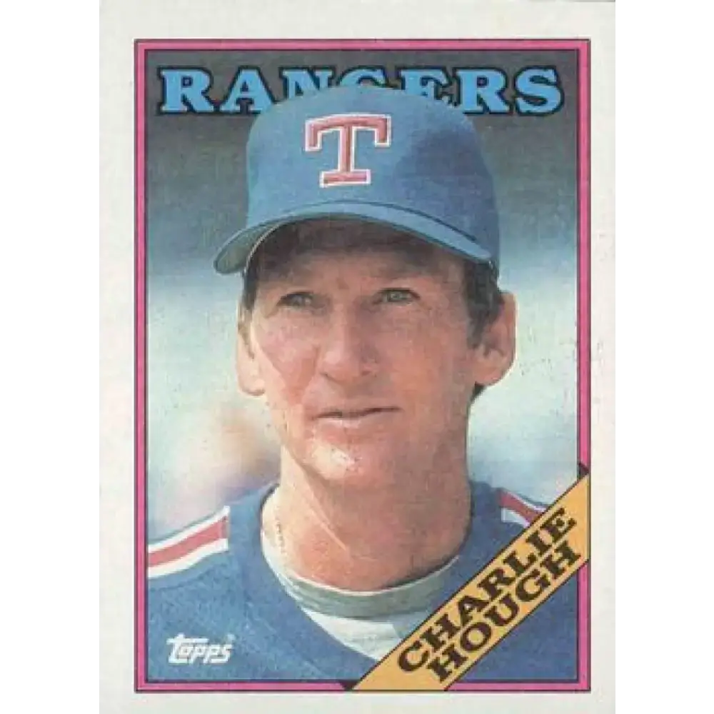 1988 Topps #680 Charlie Hough NM-MT Texas Rangers Baseball Card - Baseball Card Single