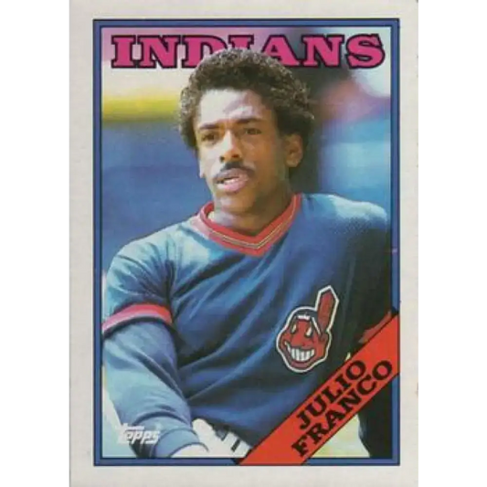 1988 Topps #683 Julio Franco NM-MT Cleveland Indians Baseball Card - Baseball Card Single