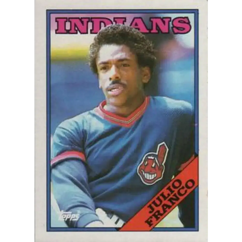 1988 Topps #683 Julio Franco NM-MT Cleveland Indians Baseball Card - Baseball Card Single