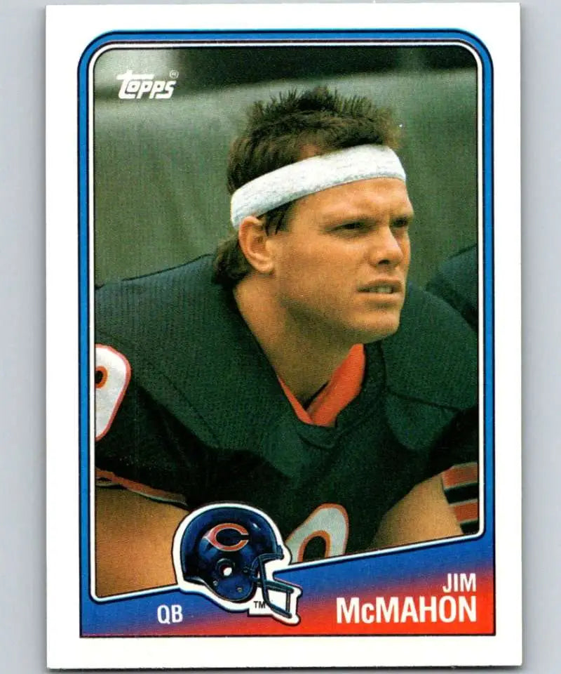 1988 Topps #69 Jim McMahon EX Excellent Chicago Bears Football Card - Football Card Single