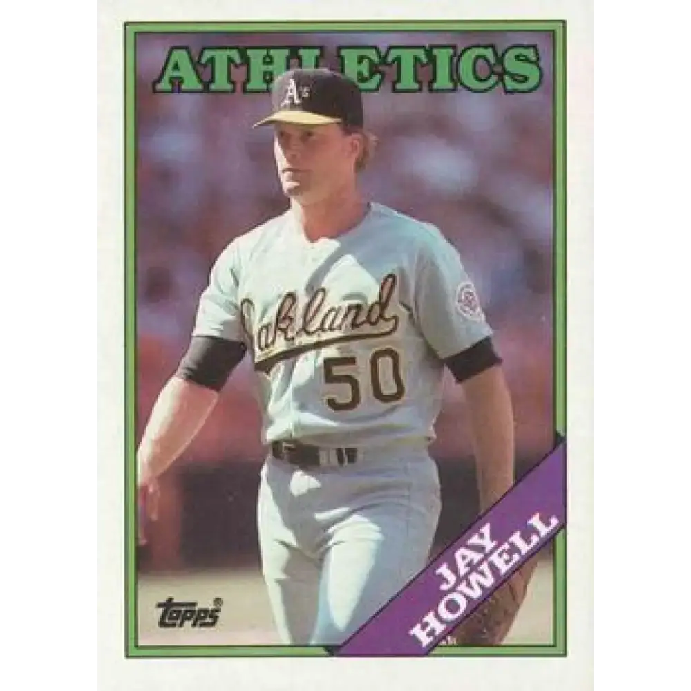 1988 Topps #690 Jay Howell NM-MT Oakland Athletics Baseball Card - Baseball Card Single