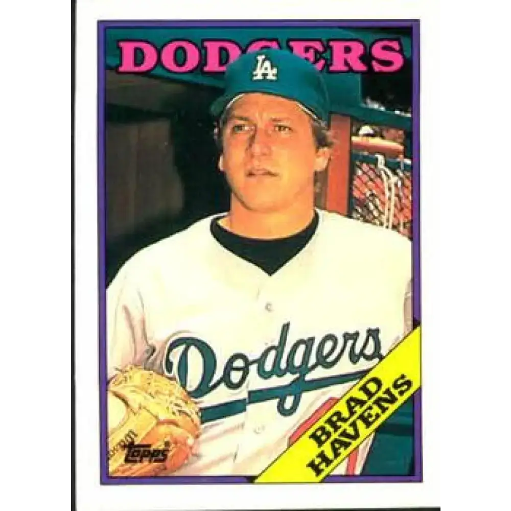 1988 Topps #698 Brad Havens NM-MT Los Angeles Dodgers Baseball Card - Baseball Card Single