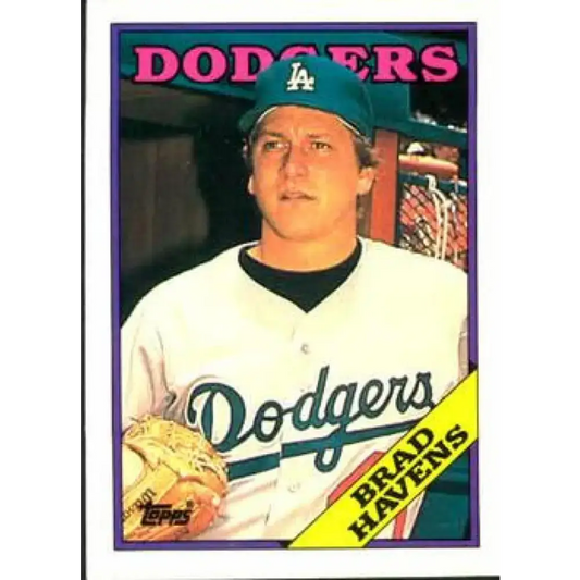 1988 Topps #698 Brad Havens NM-MT Los Angeles Dodgers Baseball Card - Baseball Card Single