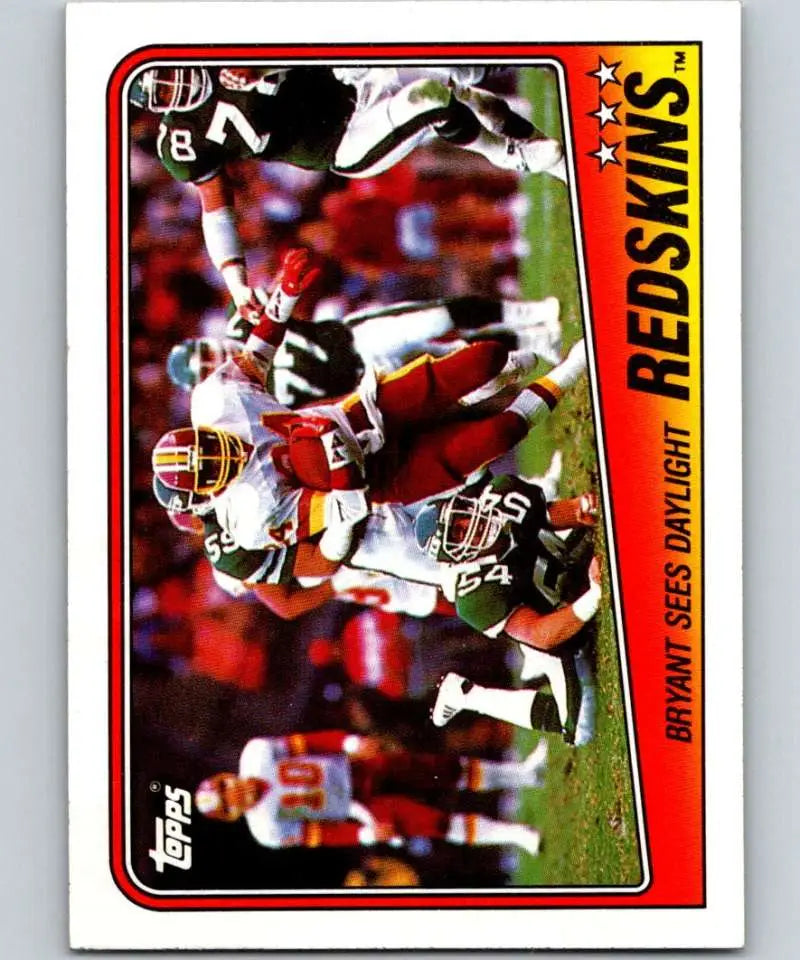 1988 Topps #7 Washington Redskins Kelvin Bryant EX Excellent Washington Redskins Football Card - Football Card Single