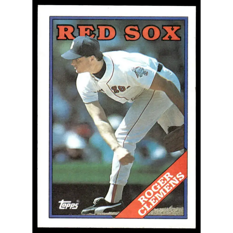 1988 Topps #70 Roger Clemens EX/NM Boston Red Sox Baseball Card - Baseball Card Single