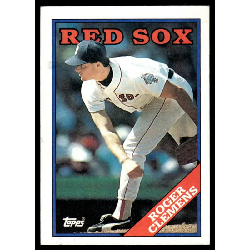 1988 Topps #70 Roger Clemens EX/NM Boston Red Sox Baseball Card - Baseball Card Single