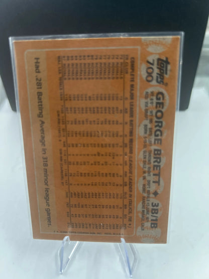 1988 Topps #700 George Brett baseball card showcasing legendary Kansas City Royals player