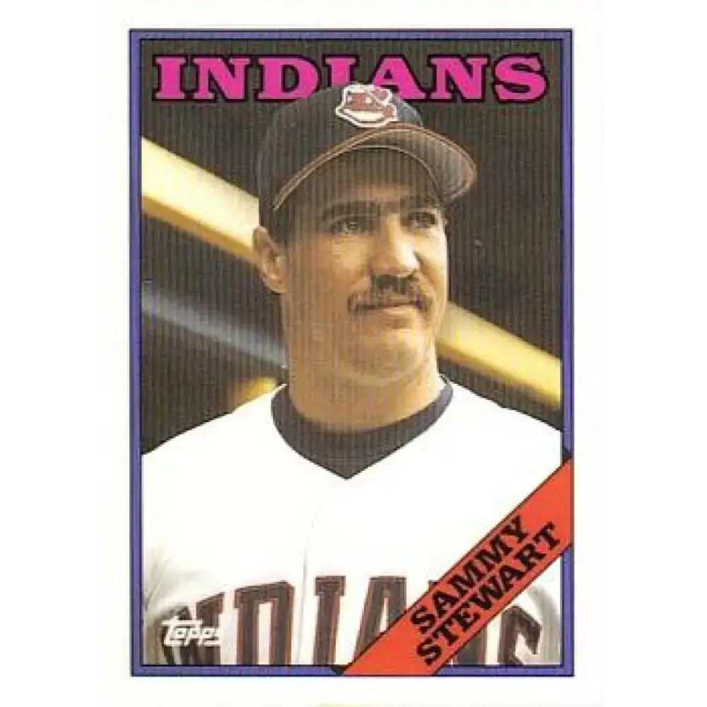 1988 Topps #701 Sammy Stewart NM-MT Cleveland Indians Baseball Card - Baseball Card Single
