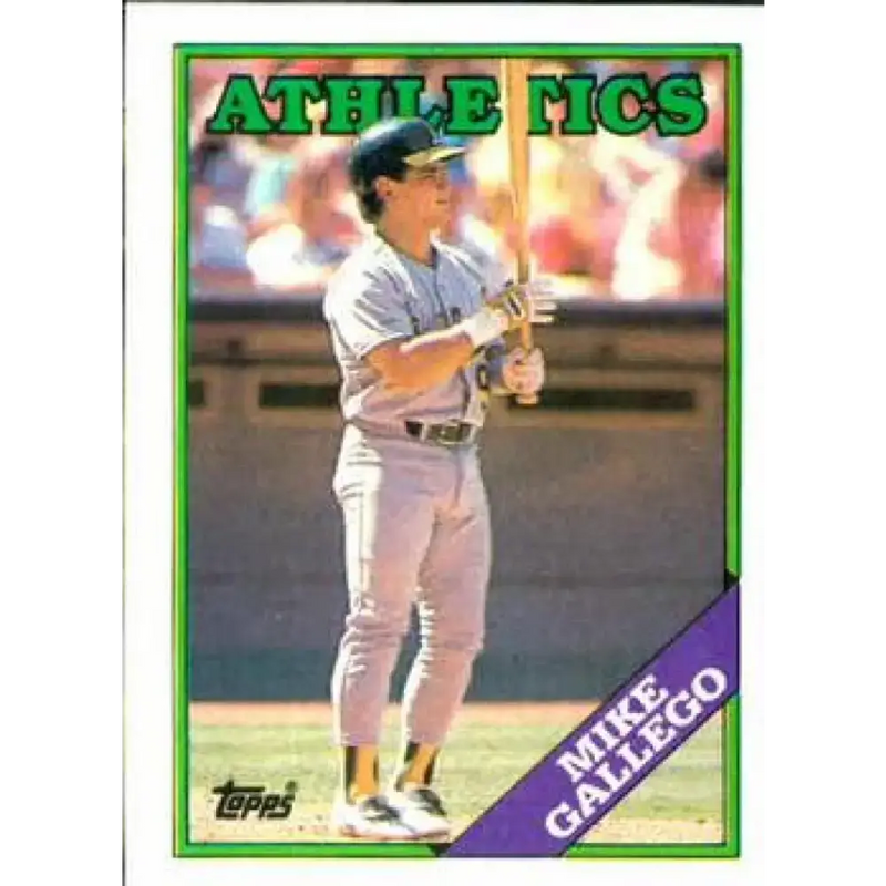 1988 Topps #702 Mike Gallego NM-MT Oakland Athletics Baseball Card - Baseball Card Single