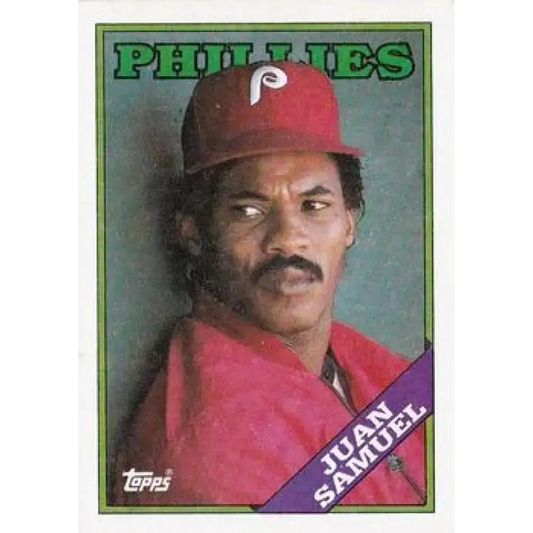 1988 Topps #705 Juan Samuel NM-MT Philadelphia Phillies Baseball Card