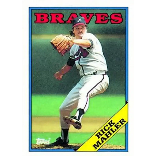 1988 Topps #706 Rick Mahler NM-MT Atlanta Braves Baseball Card
