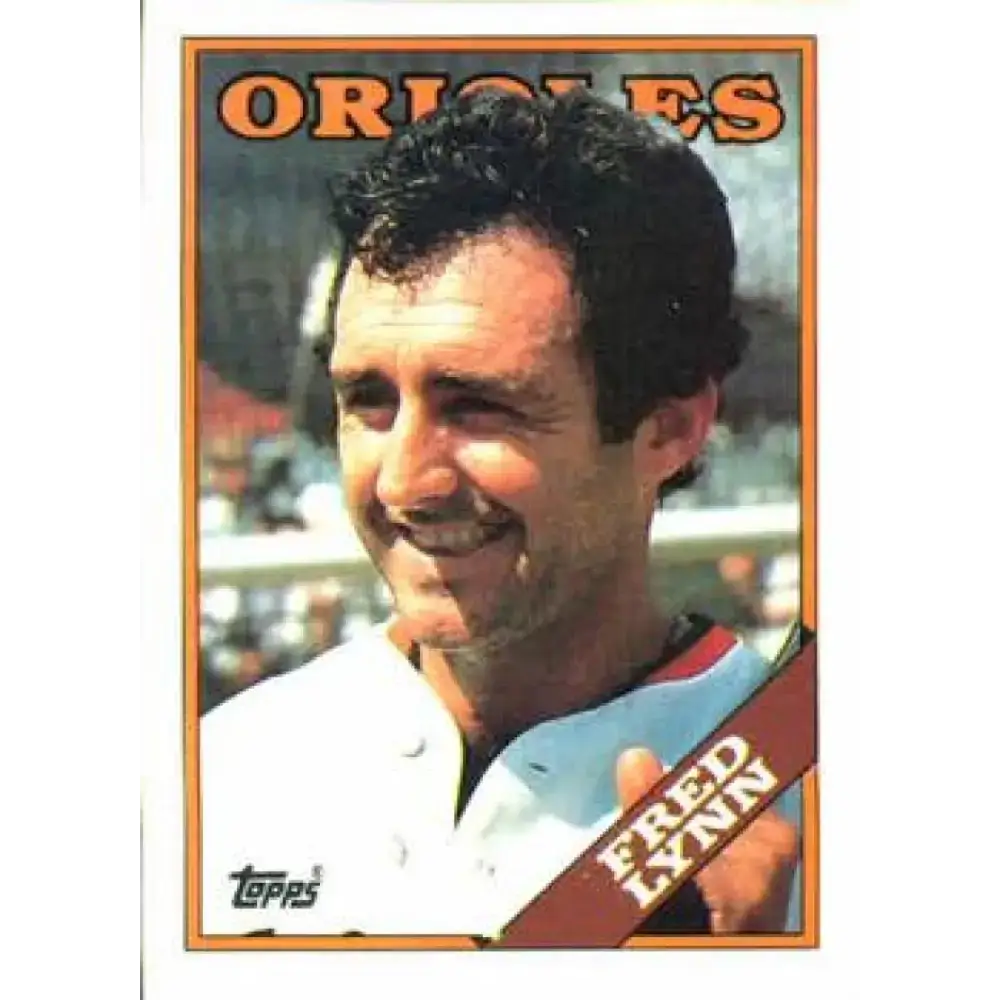 1988 Topps #707 Fred Lynn NM-MT Baltimore Orioles Baseball Card - Baseball Card Single