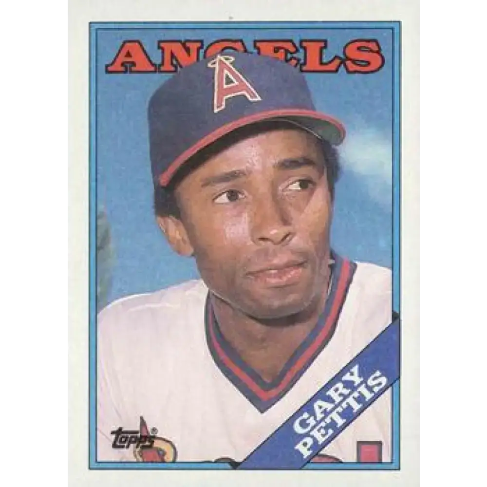 1988 Topps #71 Gary Pettis NM-MT California Angels Baseball Card - Baseball Card Single