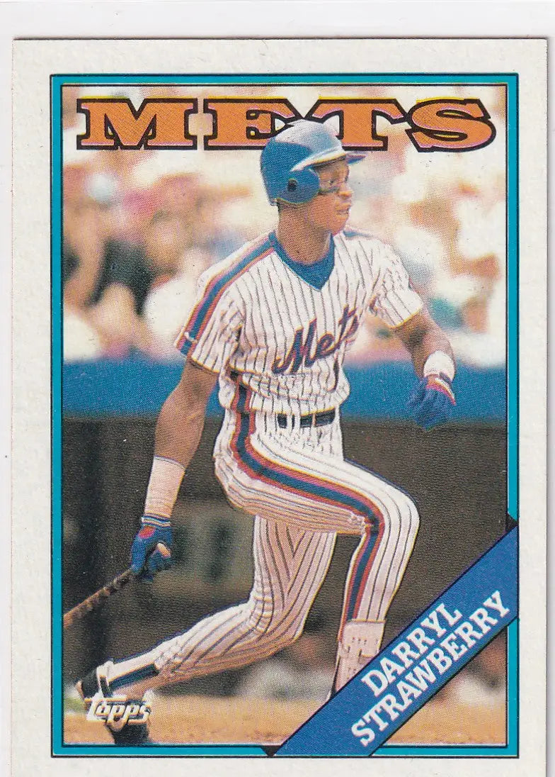 1988 TOPPS #710 DARRYL STRAWBERRY- NEW YORK METS - Baseball Card Single