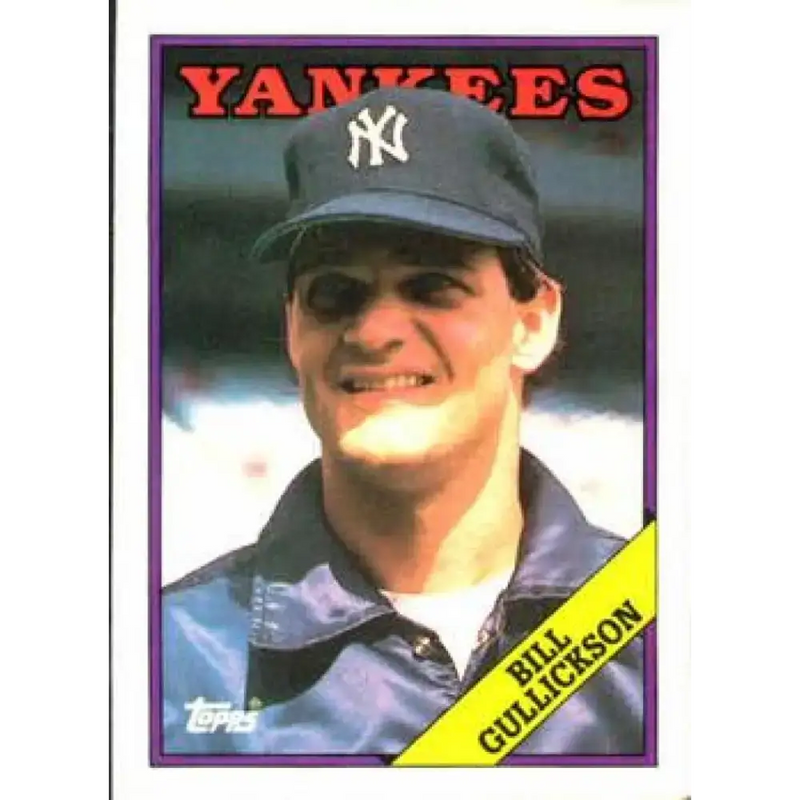 1988 Topps #711 Bill Gullickson NM-MT New York Yankees Baseball Card - Baseball Card Single