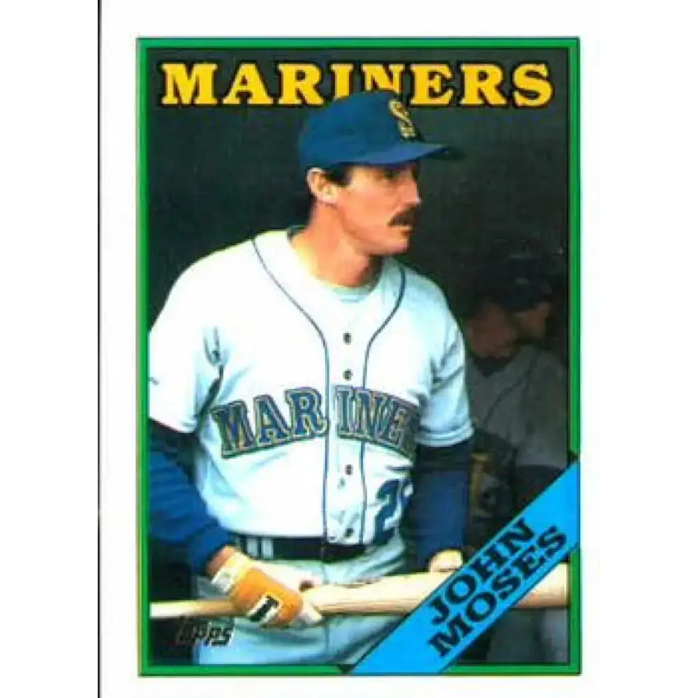 1988 Topps #712 John Moses NM-MT Seattle Mariners Baseball Card - Baseball Card Single