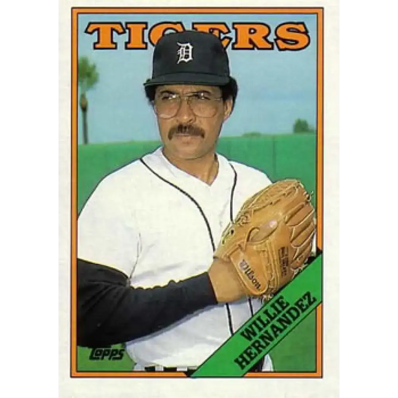 1988 Topps #713 Willie Hernandez NM-MT Detroit Tigers Baseball Card - Baseball Card Single