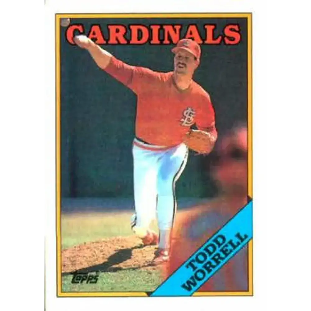 1988 Topps #715 Todd Worrell NM-MT St. Louis Cardinals Baseball Card - Baseball Card Single