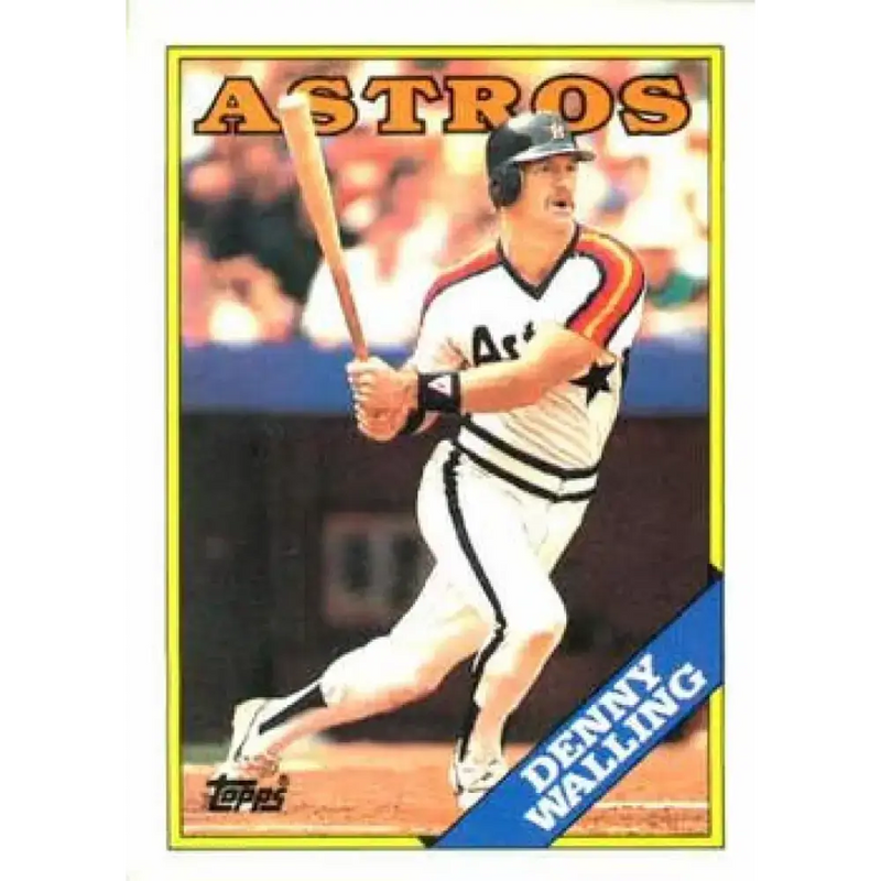1988 Topps #719 Denny Walling NM-MT Houston Astros Baseball Card - Baseball Card Single
