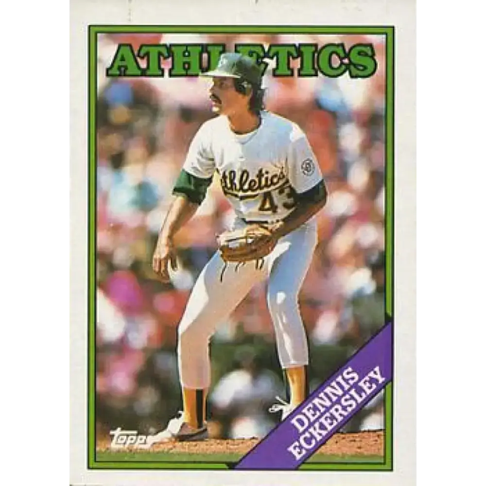 1988 Topps #72 Dennis Eckersley NM-MT Oakland Athletics Baseball Card - Baseball Card Single