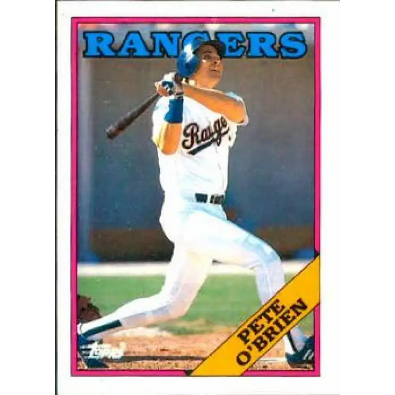 1988 Topps #721 Pete O’Brien NM-MT Texas Rangers Baseball Card - Baseball Card Single