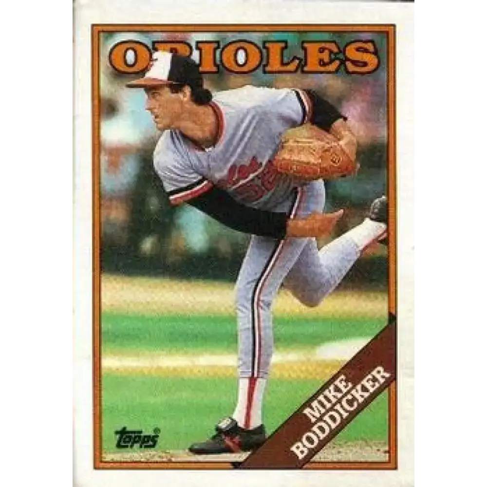 1988 Topps #725 Mike Boddicker NM-MT Baltimore Orioles Baseball Card - Baseball Card Single