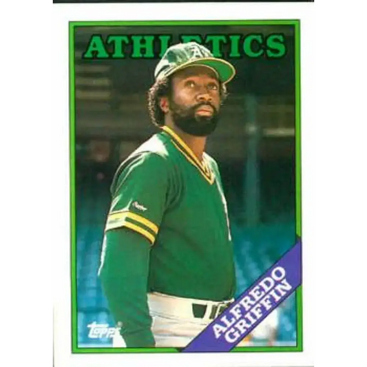 1988 Topps #726 Alfredo Griffin NM-MT Oakland Athletics Baseball Card