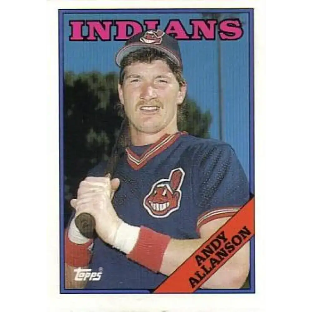 1988 Topps #728 Andy Allanson NM-MT Cleveland Indians Baseball Card - Baseball Card Single