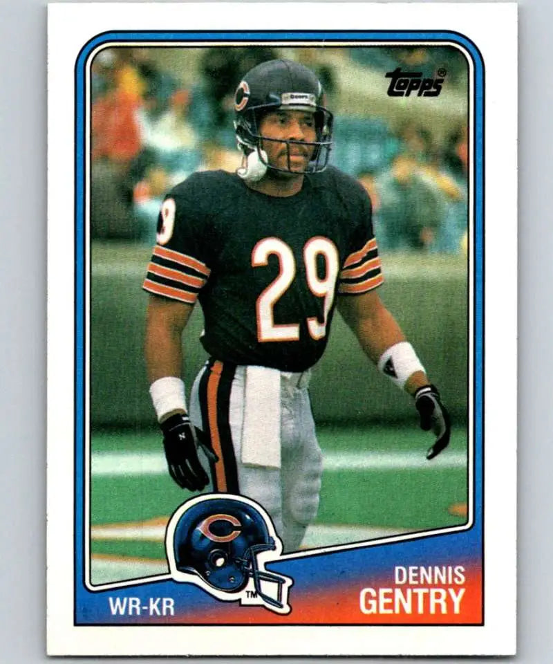 1988 Topps #73 Dennis Gentry EX Excellent Chicago Bears Football Card - Football Card Single