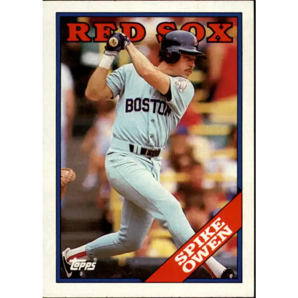 1988 Topps #733 Spike Owen NM-MT Boston Red Sox Baseball Card - Baseball Card Single