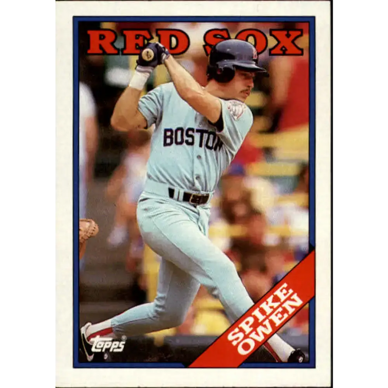 1988 Topps #733 Spike Owen NM-MT Boston Red Sox Baseball Card - Baseball Card Single