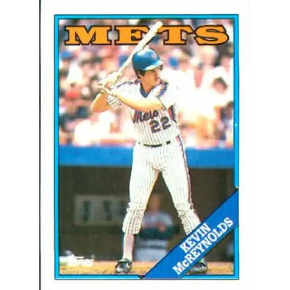 1988 Topps #735 Kevin McReynolds NM-MT New York Mets Baseball Card - Baseball Card Single